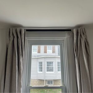 West Elm Simple Curtain Rod - Dark Bronze